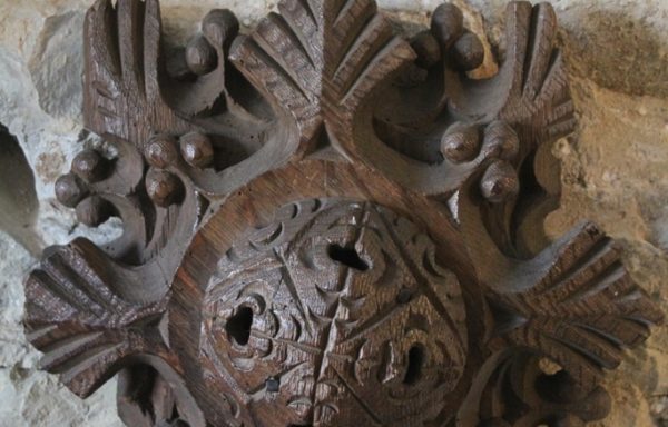 Early 15th Century Period Oak Ceiling Boss