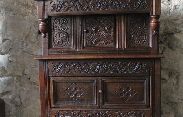 Very Rare Elizabethan Period Oak Childs Court Cupboard