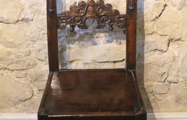 Period Oak 17th Century Derbyshire Chair